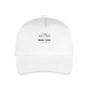 I am - dark - Organic Kids’ Baseball Cap - white - Front