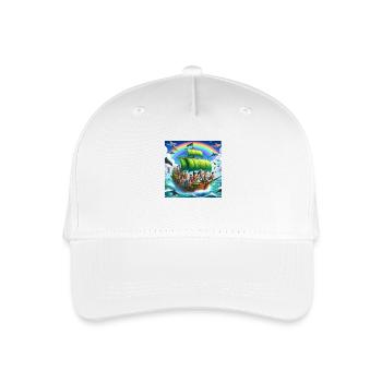Farbenfrohe Kollektion - Kinder Bio Basecap - Weiß - Vorne