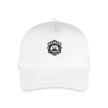 Gamer in Progress - Organic Kids’ Baseball Cap - white - Front