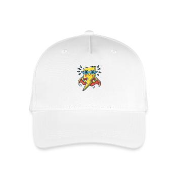 Lightning with Superpowers – An Electrifying Hero - Organic Kids’ Baseball Cap - white - Front