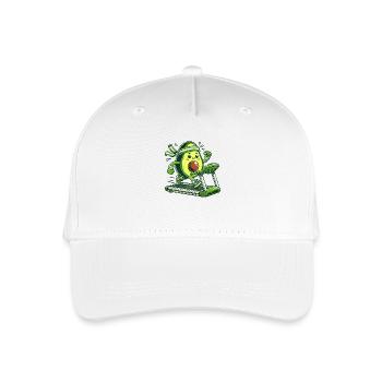 Eine sportliche Avocado - Kinder Bio Basecap - Weiß - Vorne