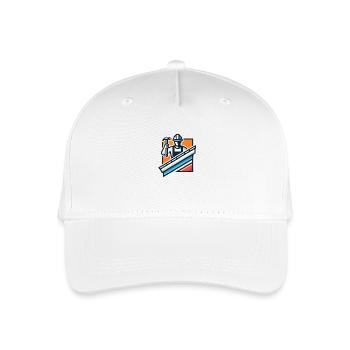 Dachdecker Symbol - Kinder Bio Basecap - Weiß - Vorne
