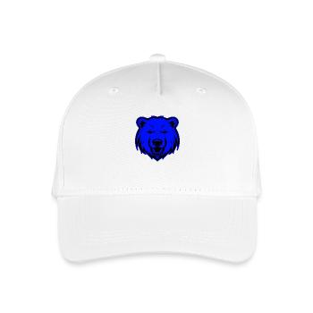 Eisbär Tier Porträt Tier Polar bär - Kinder Bio Basecap - Weiß - Vorne