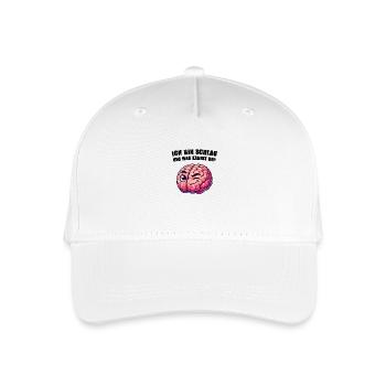 schlaues gehirn - Kinder Bio Basecap - Weiß - Vorne