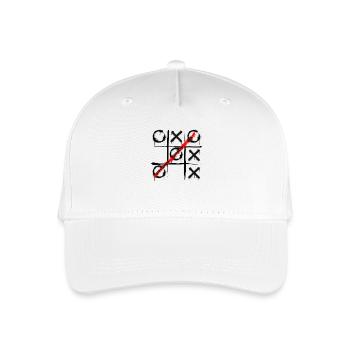 Tic Tac Toe - Graffiti Style - Organic Kids’ Baseball Cap - white - Front