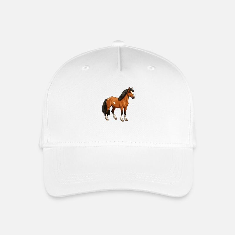 Moulinet New Forest Pony - Casquette de baseball bio Enfant - blanc