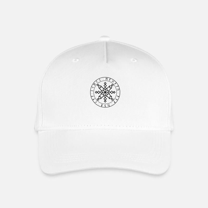 Bindrunes Star Schutz - Kinder Bio Basecap - Weiß