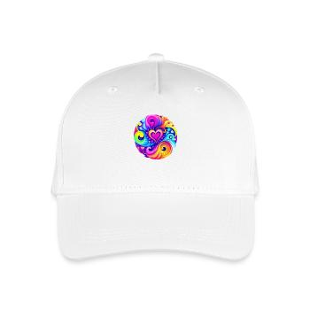 Herz - Kinder Bio Basecap - Weiß - Vorne