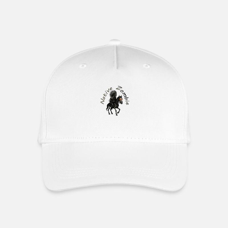 Native Zombie - Kinder Bio Basecap - Weiß