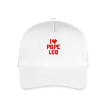 I love Pope Leo - Ich liebe Papst Leo XIV 14 - Kinder Bio Basecap - Weiß - Vorne