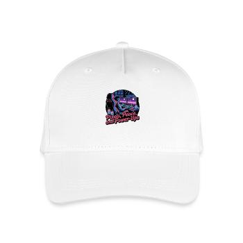 Pixels, Peace & Power-Ups – Gaming Setup - Organic Kids’ Baseball Cap - white - Front