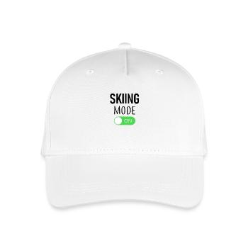 Skiing Mode On - Ski - Skiing - Directions - Organic Kids’ Baseball Cap - white - Front