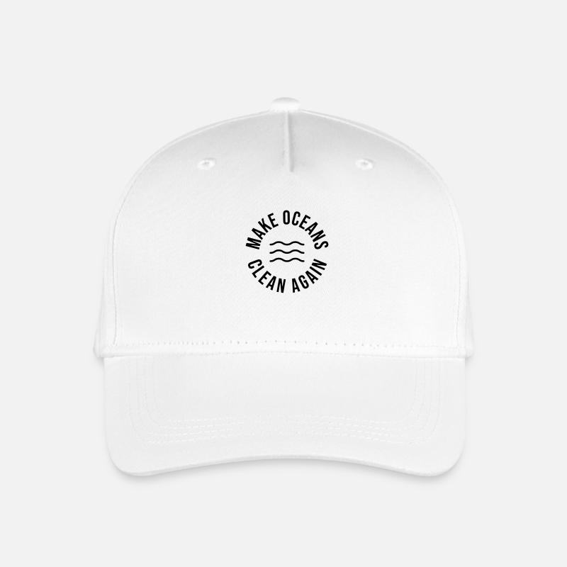 Make Oceans Clean Again - Organic Kids’ Baseball Cap - white