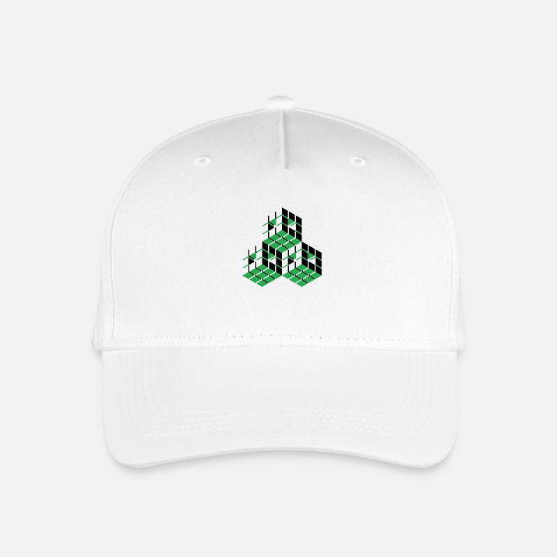 Cube - Casquette de baseball bio Enfant - blanc