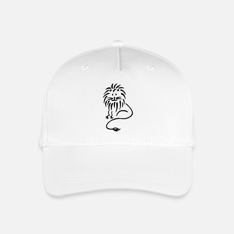 Loewe Vorderseite - Kinder Bio Basecap - Weiß