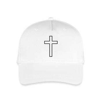 Croix Chrétienne (V) - Organic Kids’ Baseball Cap - white - Front