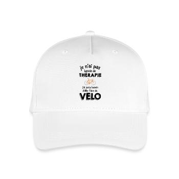 Thérapie - Faire Du Vélo - Casquette de baseball bio Enfant - blanc - Devant