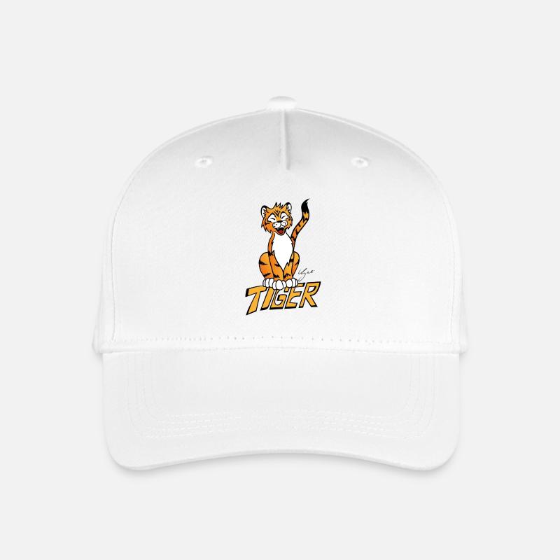 tigre - Casquette de baseball bio Enfant - blanc