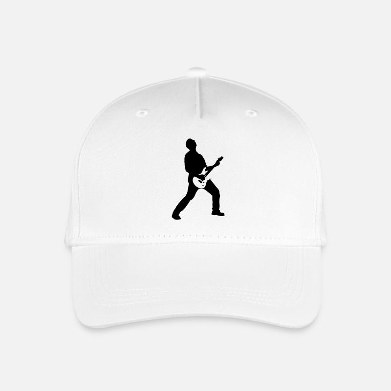guitarrocker_032012_c_1c - Kinder Bio Basecap - Weiß