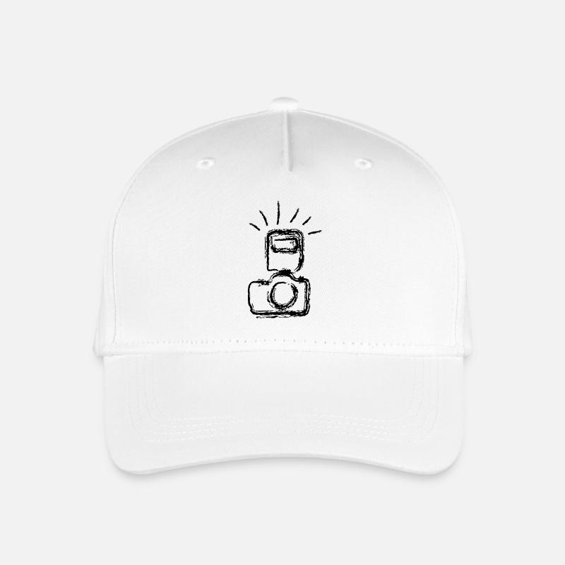 camera - Organic Kids’ Baseball Cap - white