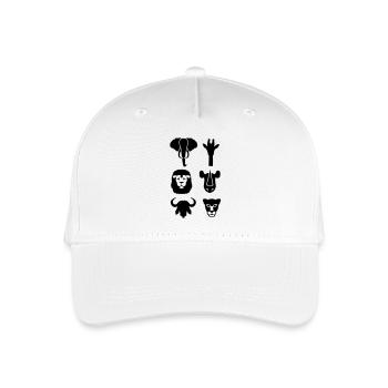 Africa wildlife animals - Organic Kids’ Baseball Cap - white - Front