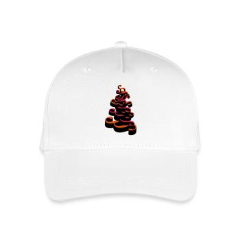 Stacked paragraphs - Organic Kids’ Baseball Cap - white - Front