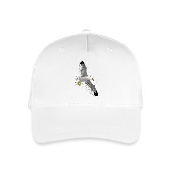fliegende möwe vogel urlaub - Kinder Bio Basecap - Weiß - Vorne