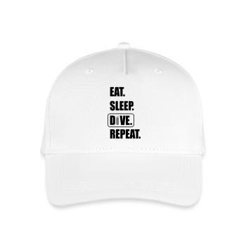 Dive - Organic Kids’ Baseball Cap - white - Front