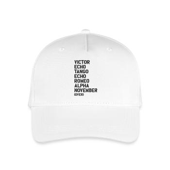 Victor Echo Tango Echo Romeo... over - VETERAN - Organic Kids’ Baseball Cap - white - Front
