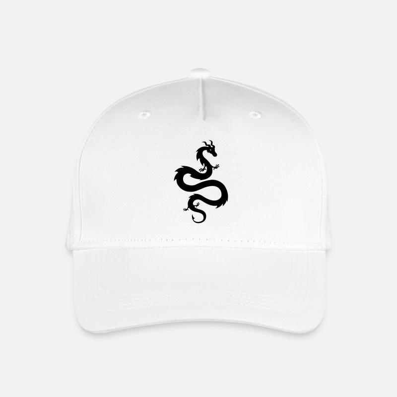 Drachen - Kinder Bio Basecap - Weiß