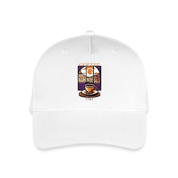 Kaffee Zeit - Kinder Bio Basecap - Weiß - Vorne