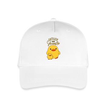 Enten Geschwister Endlich ENTlich Große Schwester - Kinder Bio Basecap - Weiß - Vorne