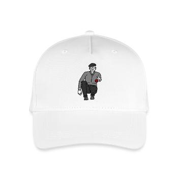 Petanque Player Left-Handed - Organic Kids’ Baseball Cap - white - Front