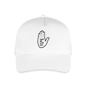 Don't touch my buddy - Organic Kids’ Baseball Cap - white - Front