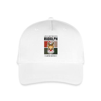 Rudolph - Kinder Bio Basecap - Weiß - Vorne