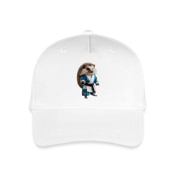 Sportlicher Igel - Kinder Bio Basecap - Weiß - Vorne