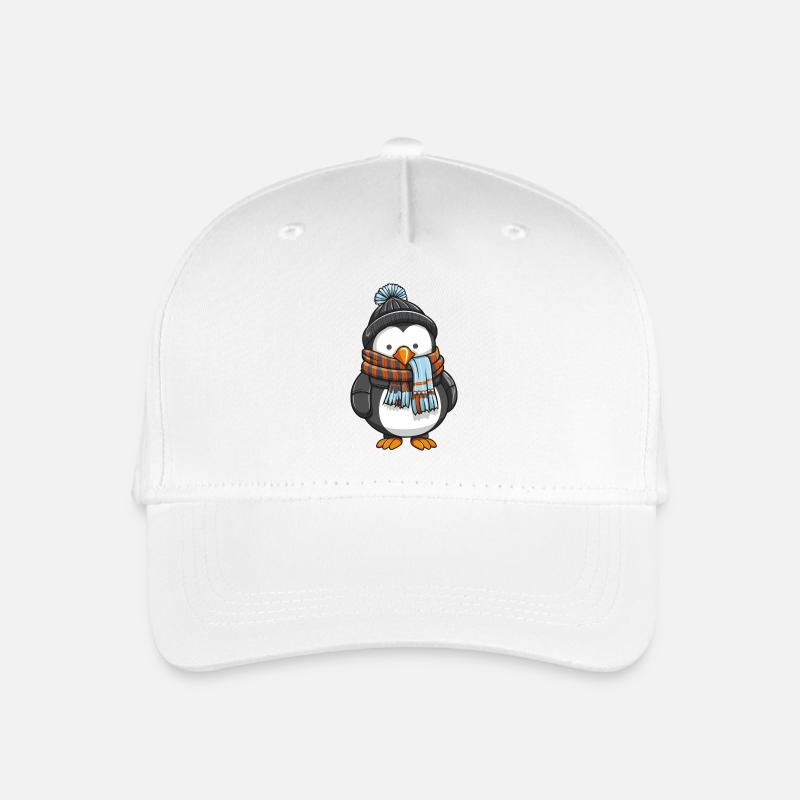 pinguin - Kinder Bio Basecap - Weiß