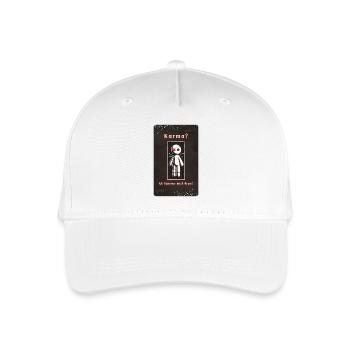 „Karma? Ich kümmere mich darum!“ - Kinder Bio Basecap - Weiß - Vorne