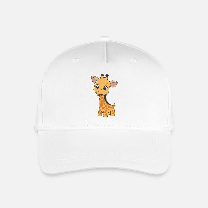 GIRAFFE - Kinder Bio Basecap - Weiß