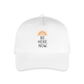 Be Here Now dreifarbig - Kinder Bio Basecap - Weiß - Vorne