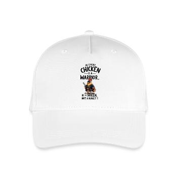 Huhn als Krieger - Kinder Bio Basecap - Weiß - Vorne
