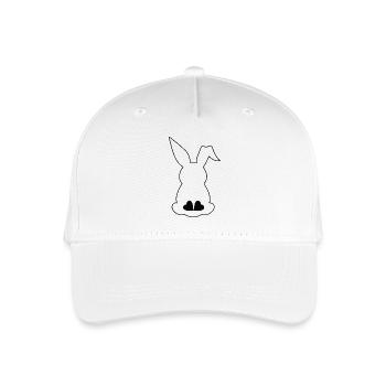 Osterhase von hinten 🐰 - Kinder Bio Basecap - Weiß - Vorne