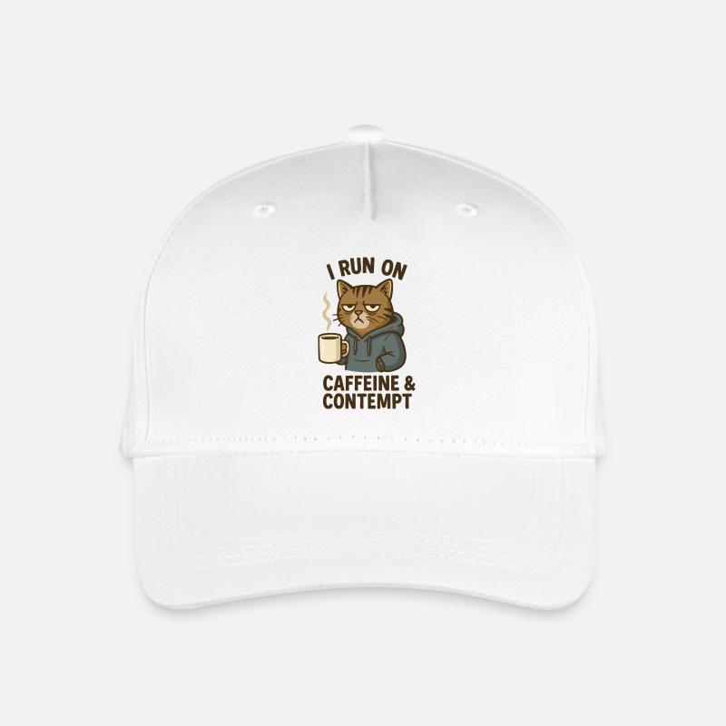 Chat de café - Casquette de baseball bio Enfant - blanc