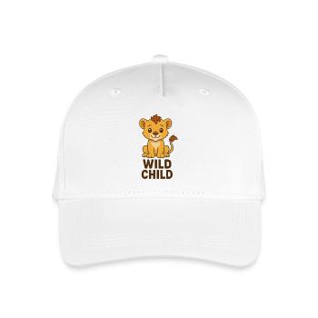 Cute Lion Cub - Wild Child - Organic Kids’ Baseball Cap - white - Front