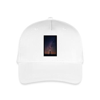 Black Sky Photo Science Fiction - Kinder Bio Basecap - Weiß - Vorne