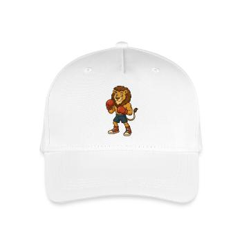 Löwe Boxer - Kinder Bio Basecap - Weiß - Vorne