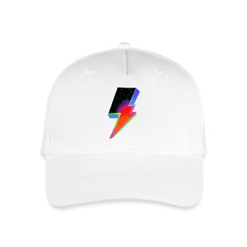 Elektrischer Neondonner - Kinder Bio Basecap - Weiß - Vorne