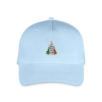 Christmas tree with Ireland flag - Organic Kids’ Baseball Cap - light blue - Front
