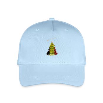 Christmas tree with Belgium flag - Organic Kids’ Baseball Cap - light blue - Front