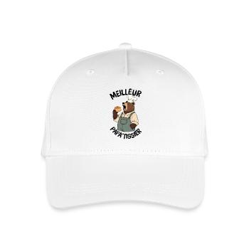 Meilleur papa chef pâtissier  - Casquette de baseball bio Enfant - blanc - Devant